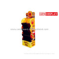 Floor Carton Beverage Display Racks , Paper Cardboard Display Boxes